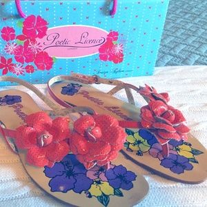 Poetic Licence Sandals Women's Size 7.5